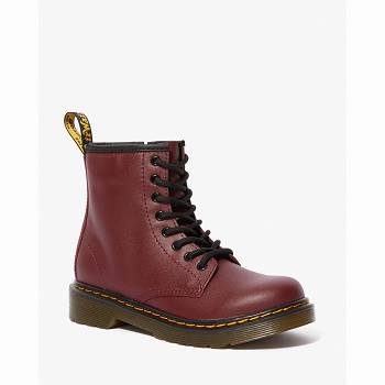 Dr Martens Gyerek 1460 Softy T Bőr Lace Up Bakancs Bordó